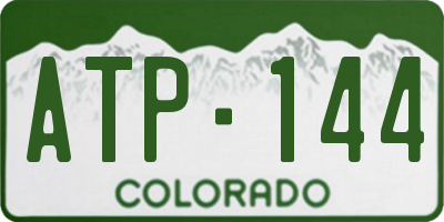 CO license plate ATP144