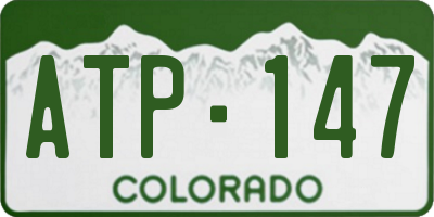 CO license plate ATP147