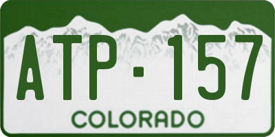 CO license plate ATP157
