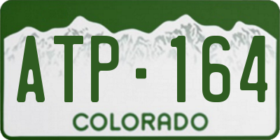 CO license plate ATP164