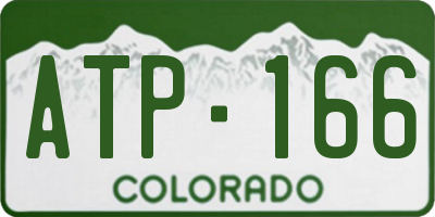 CO license plate ATP166