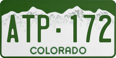 CO license plate ATP172