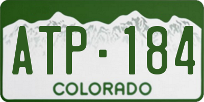 CO license plate ATP184