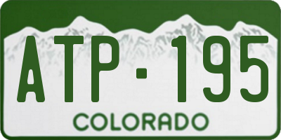 CO license plate ATP195