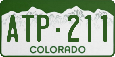CO license plate ATP211