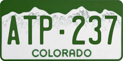 CO license plate ATP237