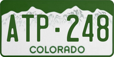 CO license plate ATP248