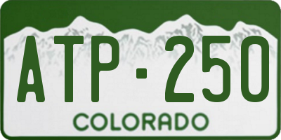 CO license plate ATP250