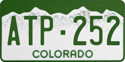 CO license plate ATP252