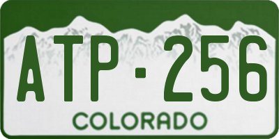 CO license plate ATP256