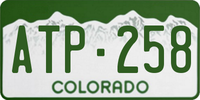 CO license plate ATP258