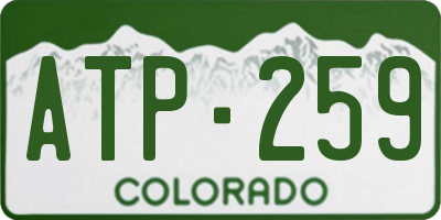 CO license plate ATP259