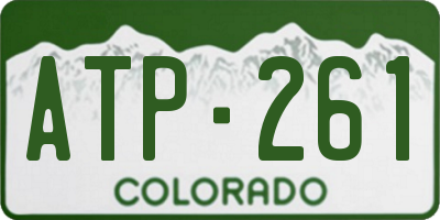 CO license plate ATP261