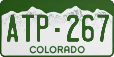CO license plate ATP267