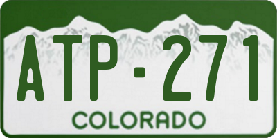 CO license plate ATP271