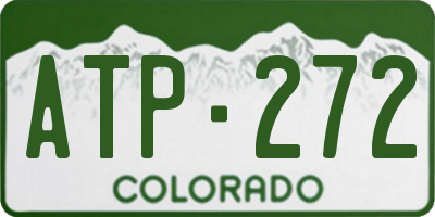 CO license plate ATP272