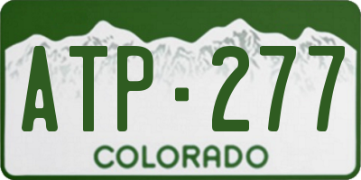 CO license plate ATP277