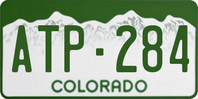 CO license plate ATP284