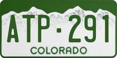 CO license plate ATP291