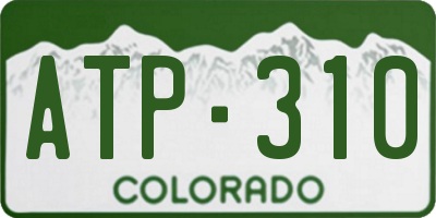 CO license plate ATP310