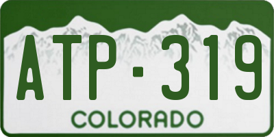CO license plate ATP319