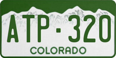 CO license plate ATP320