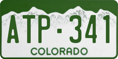 CO license plate ATP341