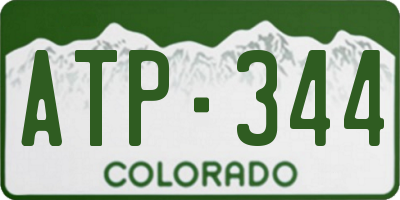 CO license plate ATP344