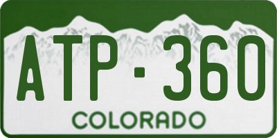 CO license plate ATP360