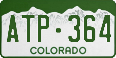 CO license plate ATP364