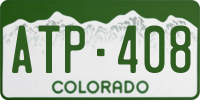 CO license plate ATP408