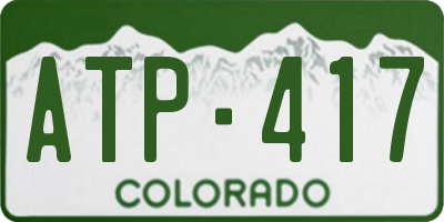 CO license plate ATP417