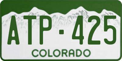 CO license plate ATP425