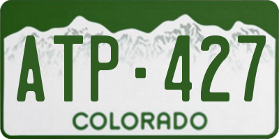 CO license plate ATP427