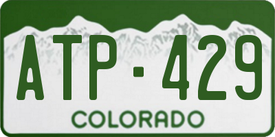 CO license plate ATP429