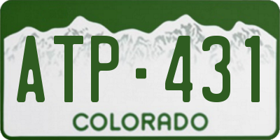 CO license plate ATP431