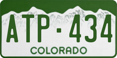 CO license plate ATP434
