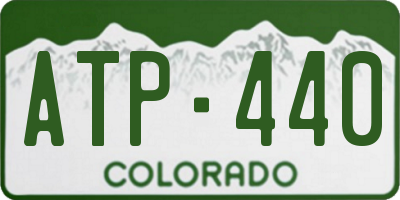 CO license plate ATP440