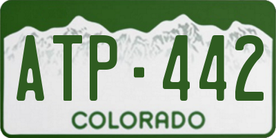 CO license plate ATP442