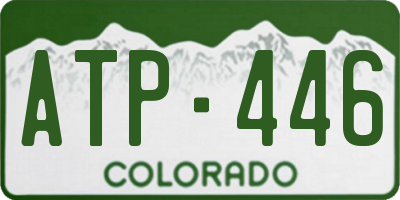CO license plate ATP446