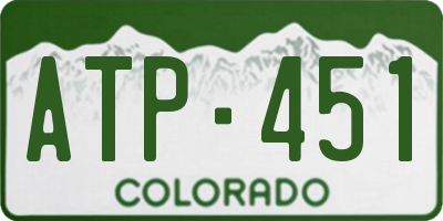CO license plate ATP451