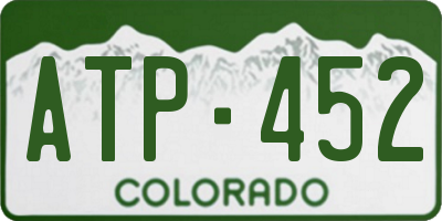 CO license plate ATP452