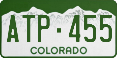 CO license plate ATP455