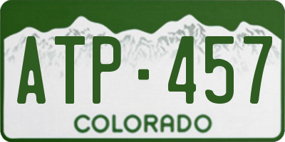 CO license plate ATP457