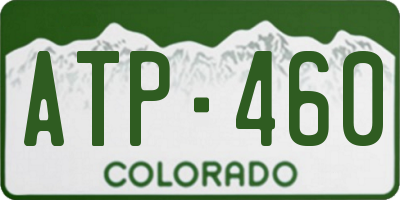 CO license plate ATP460