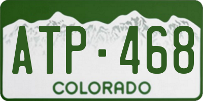 CO license plate ATP468