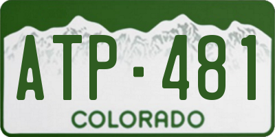 CO license plate ATP481