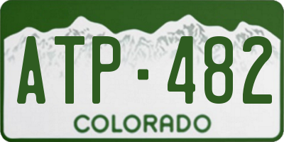 CO license plate ATP482
