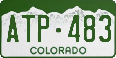 CO license plate ATP483