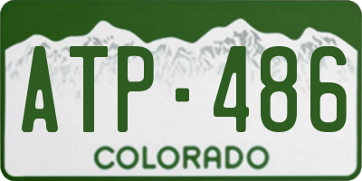 CO license plate ATP486
